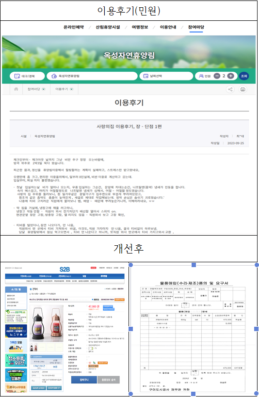 (옥성자연휴양림) 객실 내 캔들워머 설치(민원개선실적) 첨부 이미지