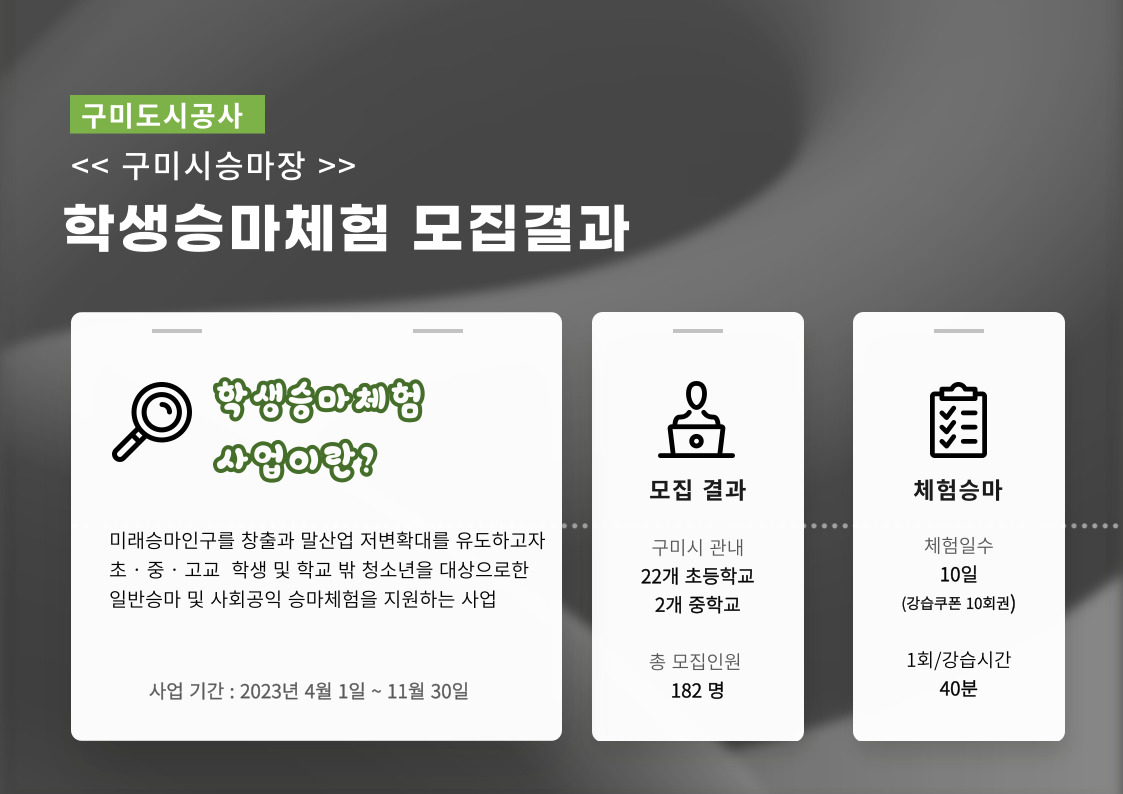 2023년 학생승마체험 모집결과 첨부 이미지